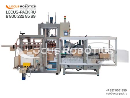LRCP-100 Compact Case Packer for Large Container Packaging (Sports Nutrition Cans)