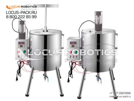 V-10 - 10L Compact Cosmetic Production Tank with Water Jacket Heating and Mixing System