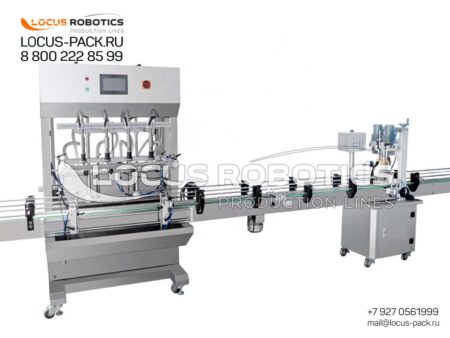 R-400 Semi-Automatic Filling and Capping Line with Gravity Doser and Trigger Capper for Foaming Cosmetic and Personal Care Products