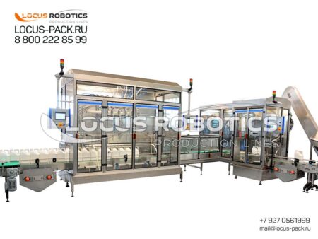 R-300 Series: High-Speed Filling and Capping Line for Motor Oils and Automotive Chemicals with Integrated Conveyor Washing System