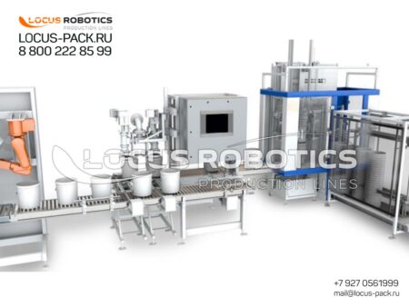 LBC-1000 Robotic Food-Grade Pail Packaging Line: A Fully Automated, Hygienic Solution for High-Volume Liquid and Viscous Food Products